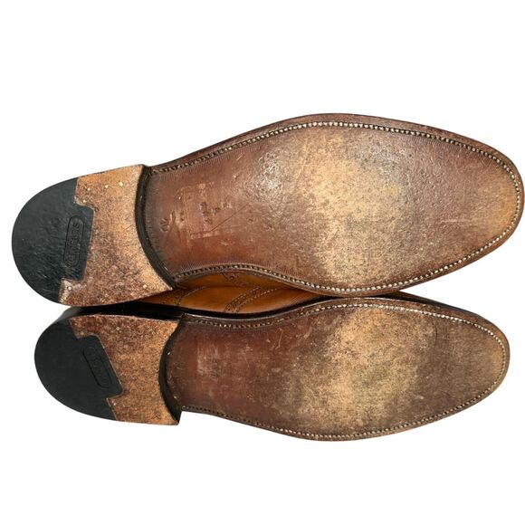 George’s Shoes Artesania Artisan Wingtip Oxford Men’s US 10 A Handmade Brown - Picture 5 of 8